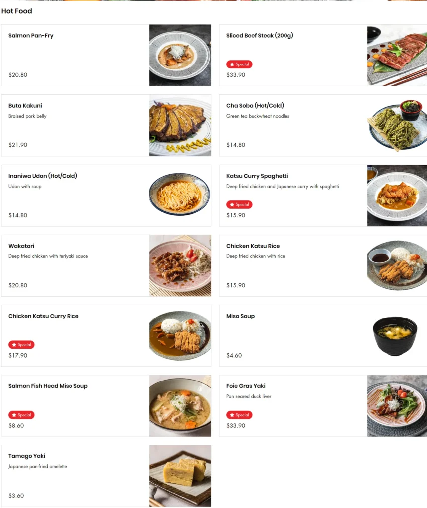 Hot Food Dishes